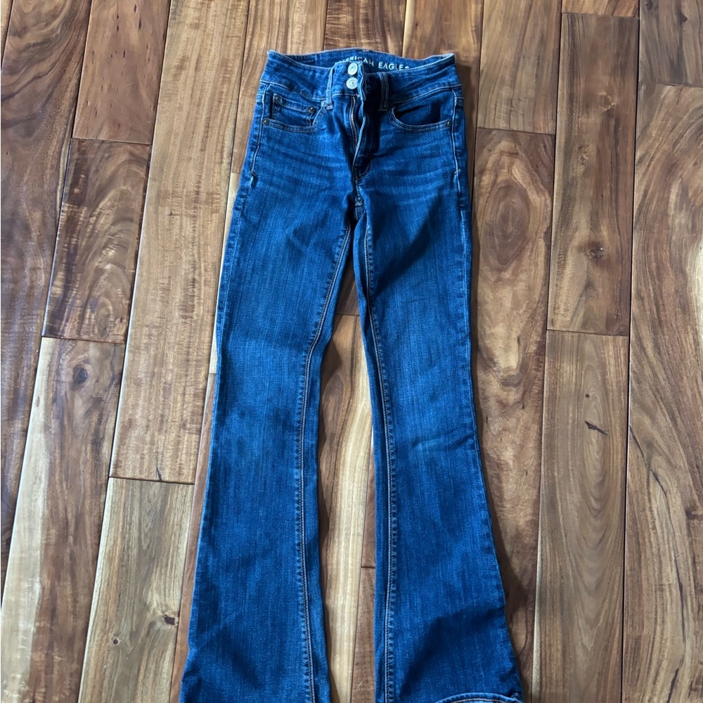 American Eagle Outfitters Dark Blue Flare Jeans